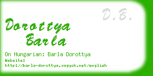 dorottya barla business card